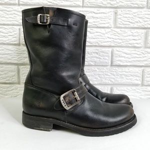 Frye Veronica Short Motorcycle Boots 7 Stonewashed